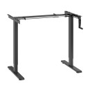 UBack Econom Manually Desk Рама к столу (подстолье) регулируемая по высоте 70-118 см, механическая, белая